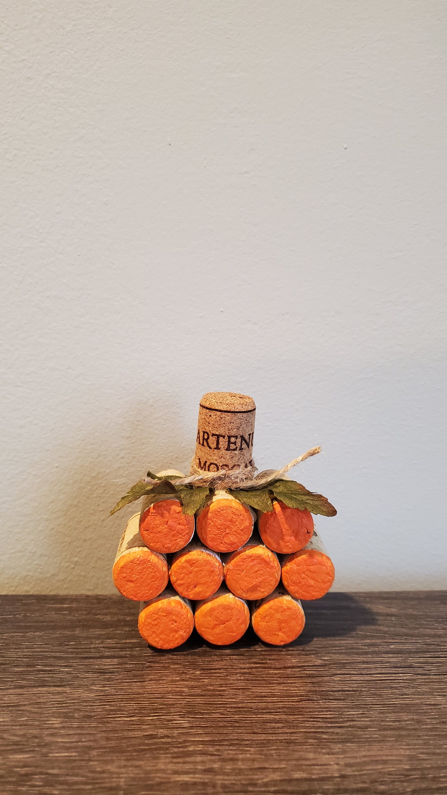 Pumpkin Cork Ornament - Medium