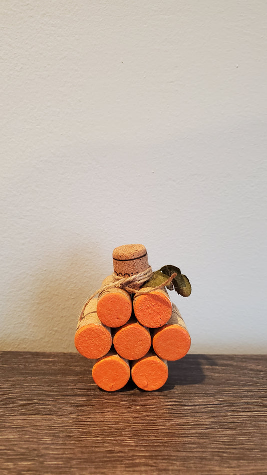 Pumpkin Cork Ornament - Small