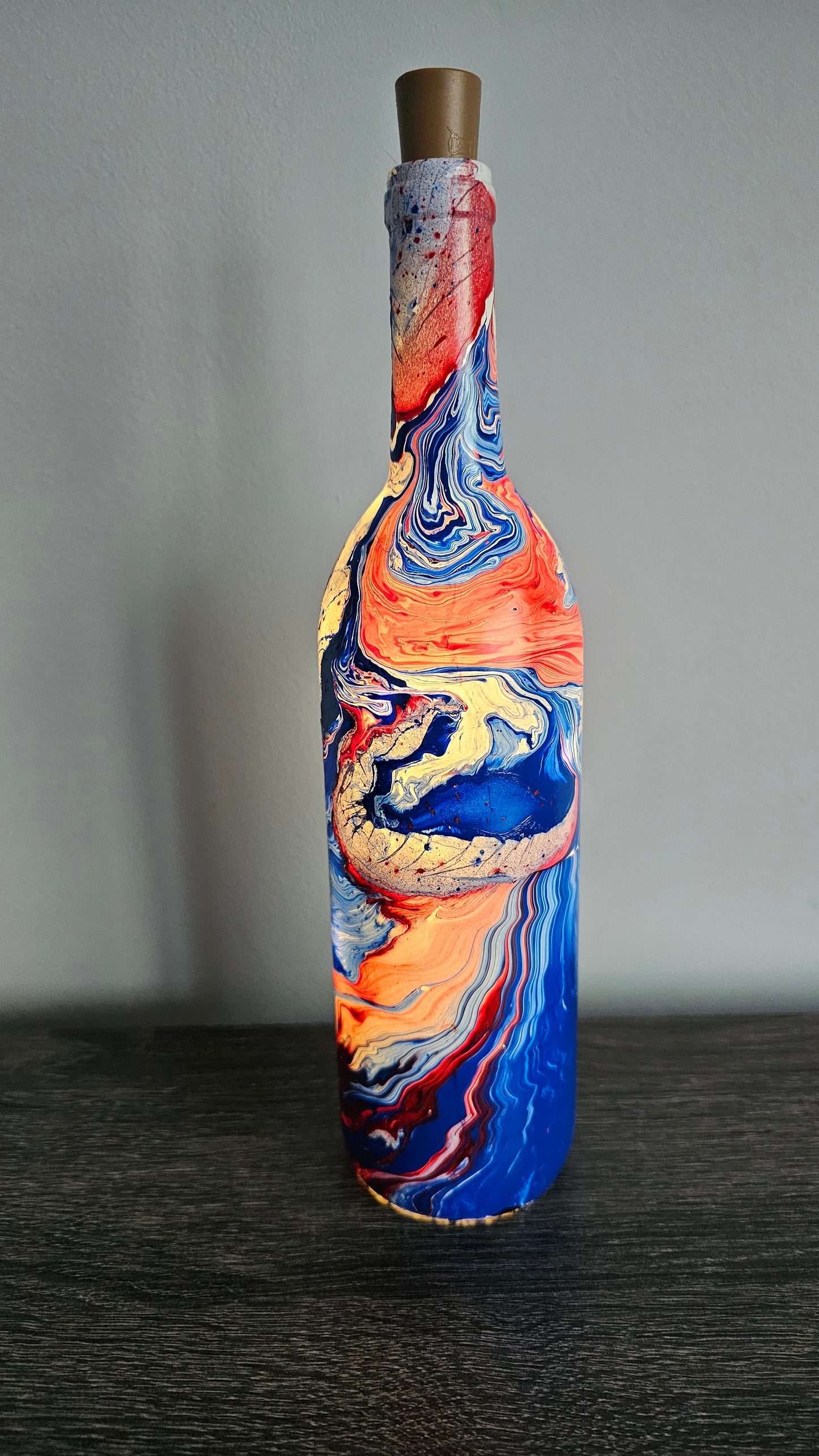 Marble Lighted Bottle