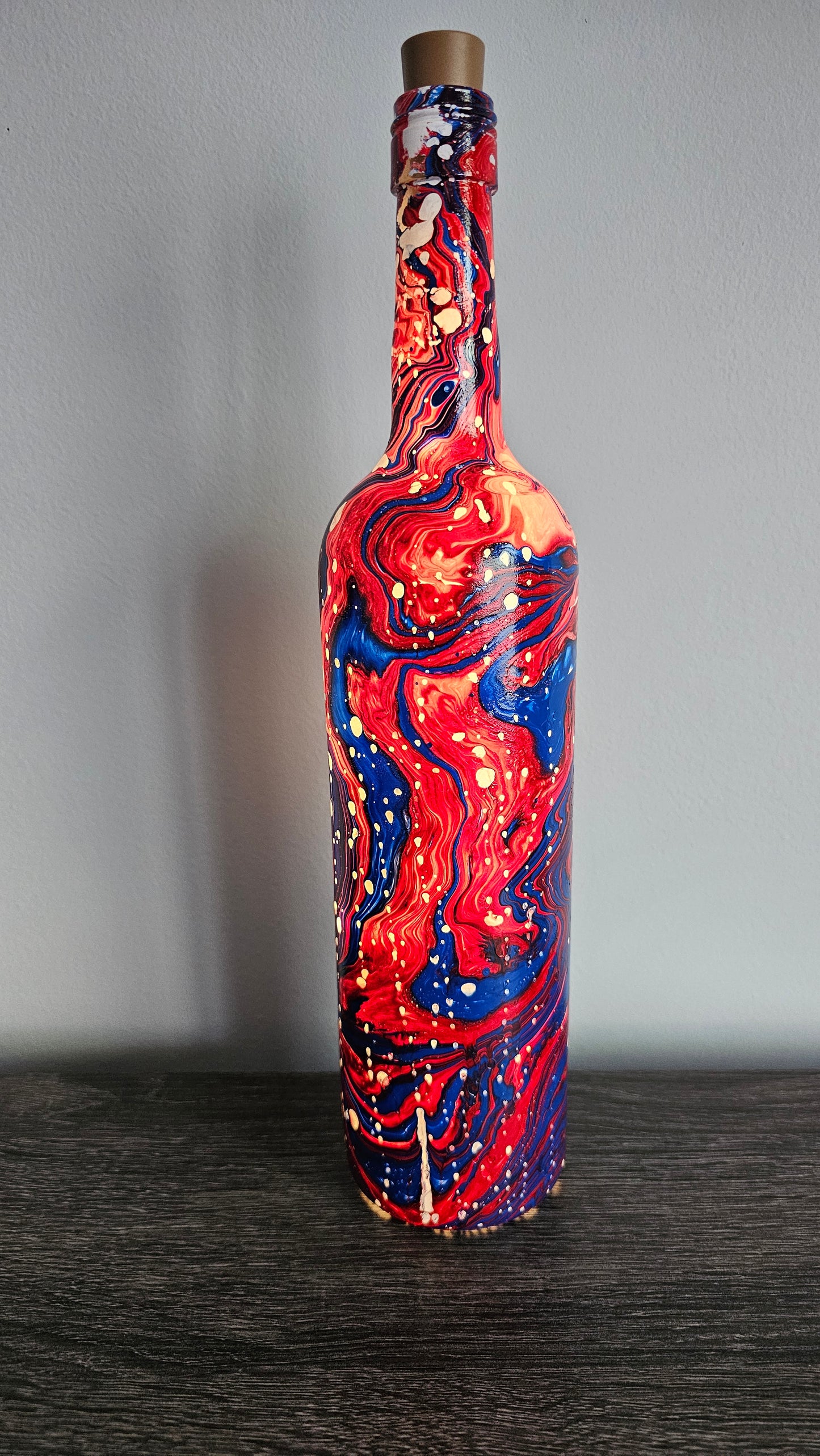 Marble Lighted Bottle