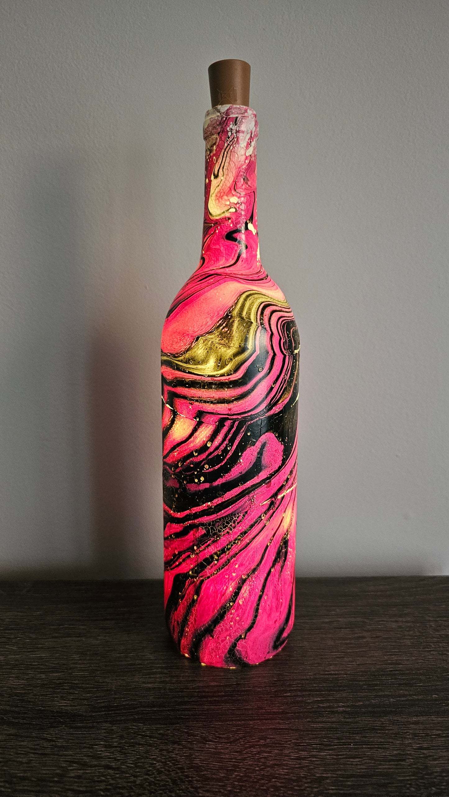 Marble Lighted Bottle