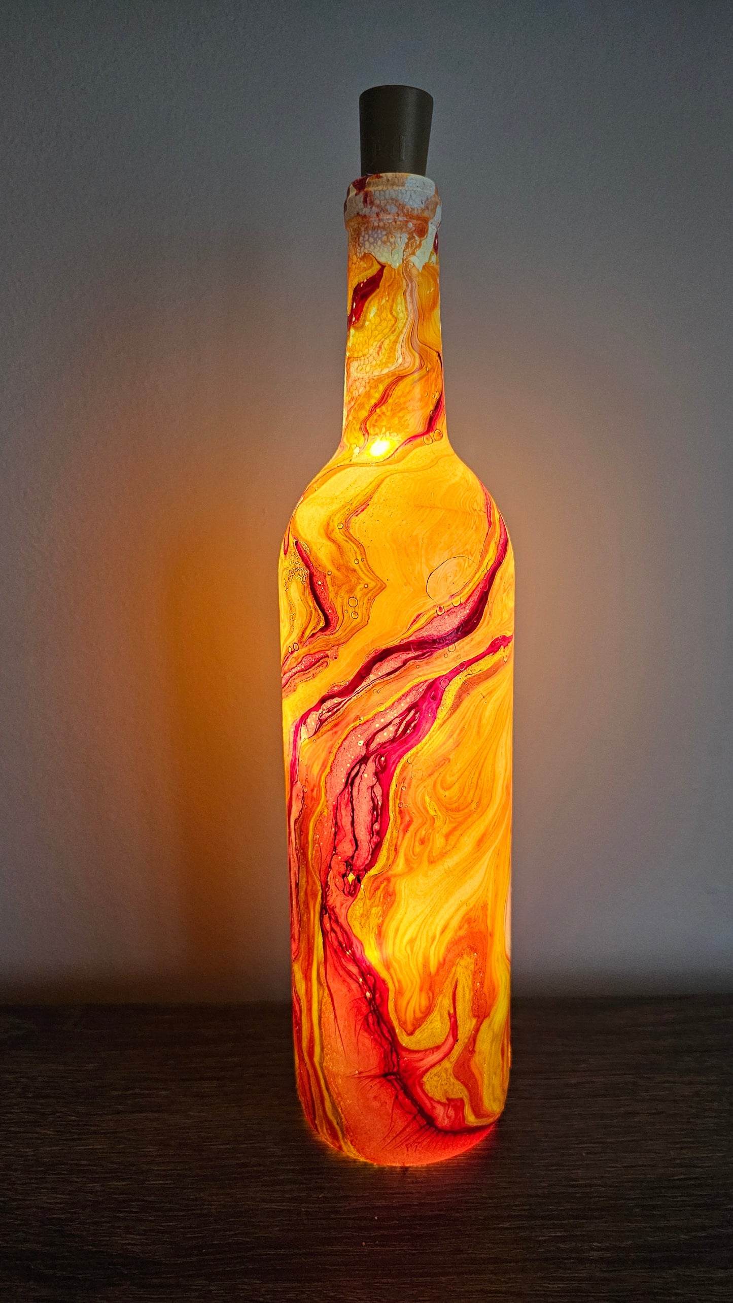 Marble Lighted Bottle