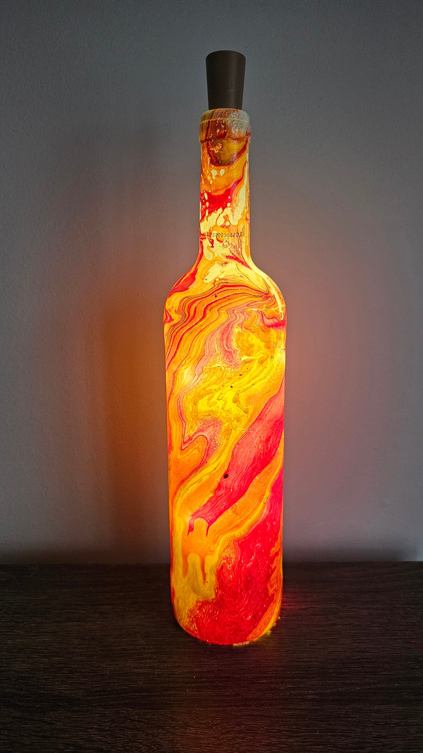 Marble Lighted Bottle