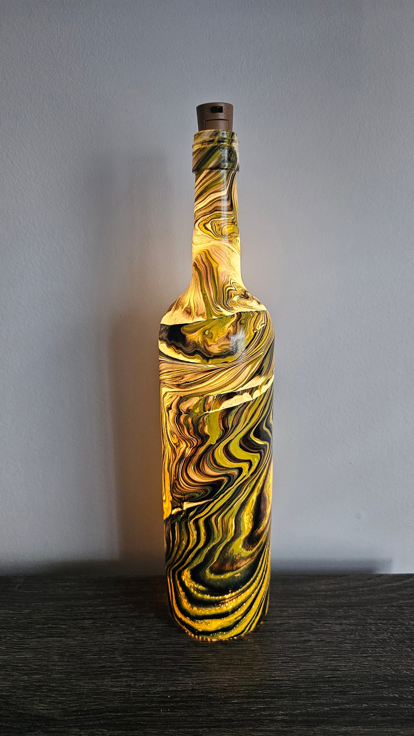 Marble Lighted Bottle