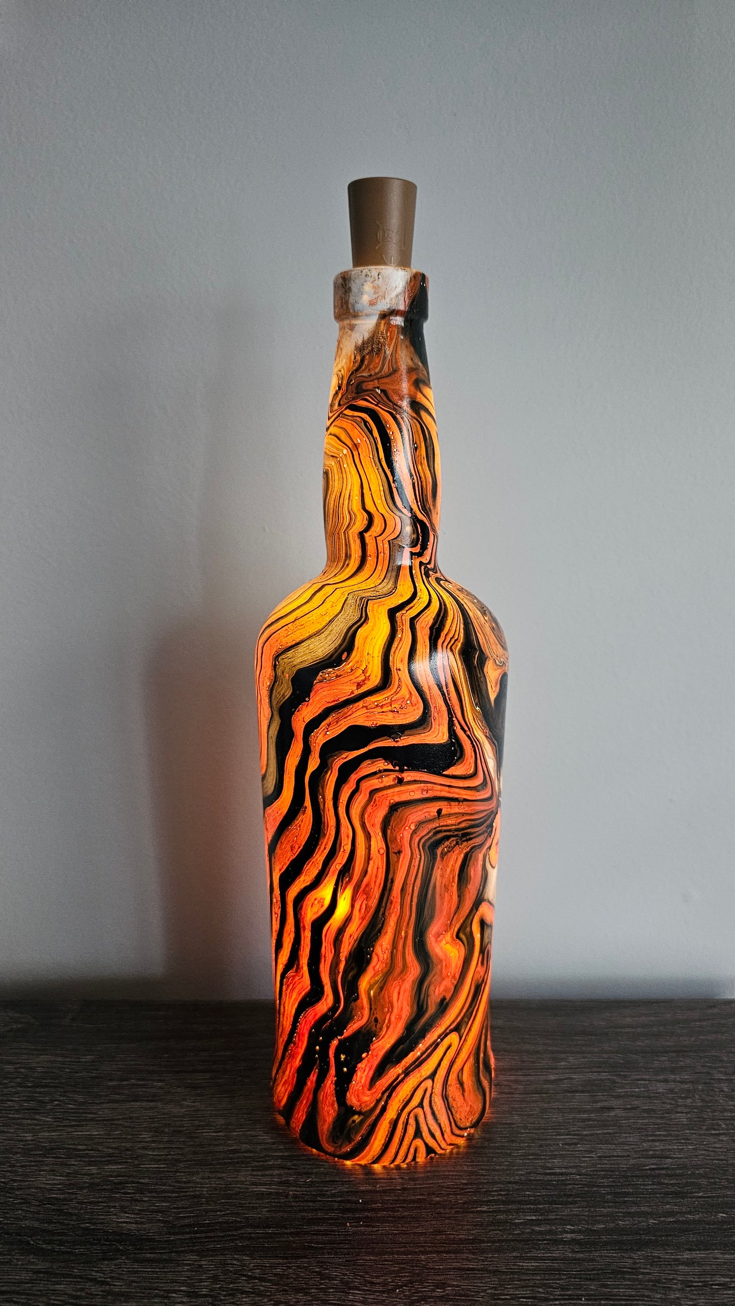 Marble Lighted Bottle