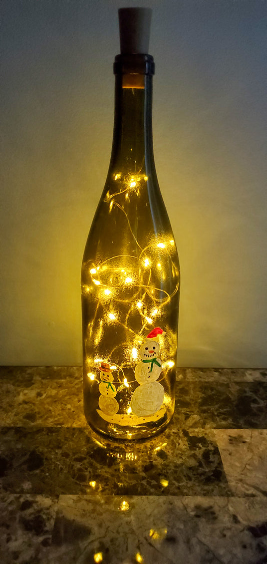 Sandmen Lighted Wine Bottle