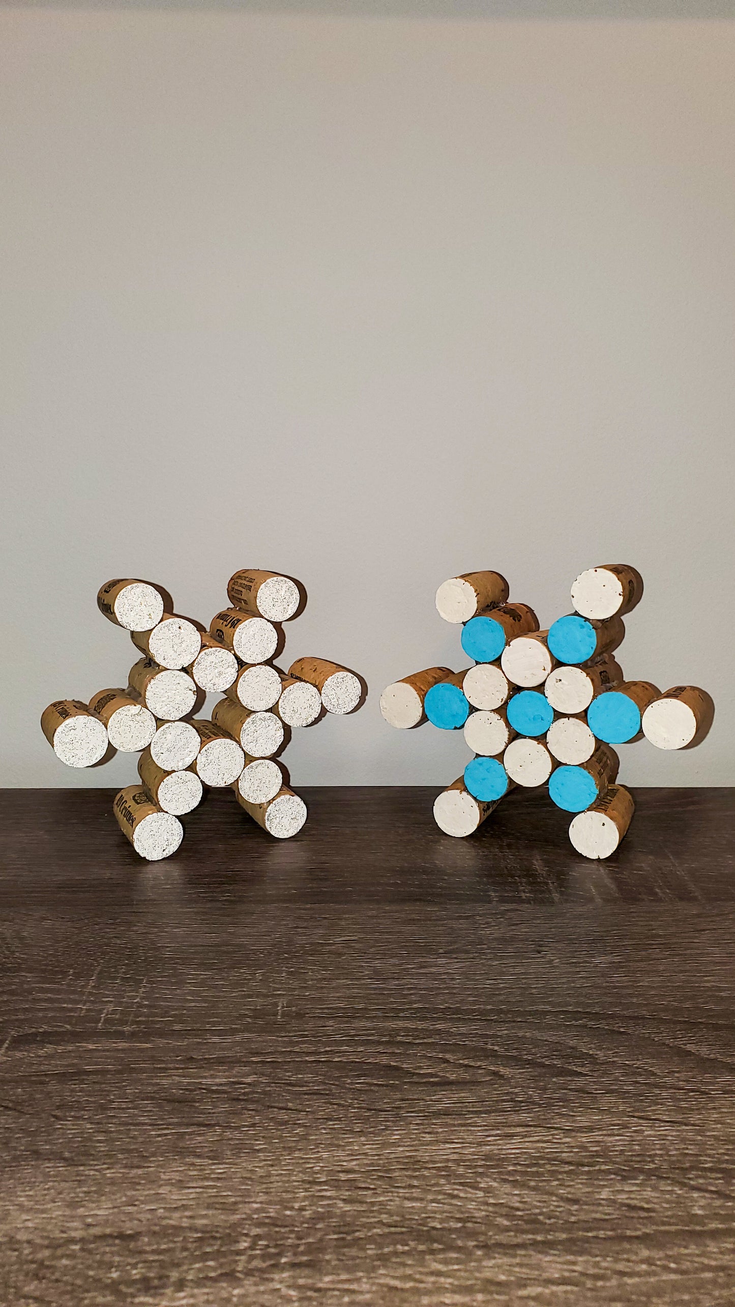 Snowflake Cork Ornament Set