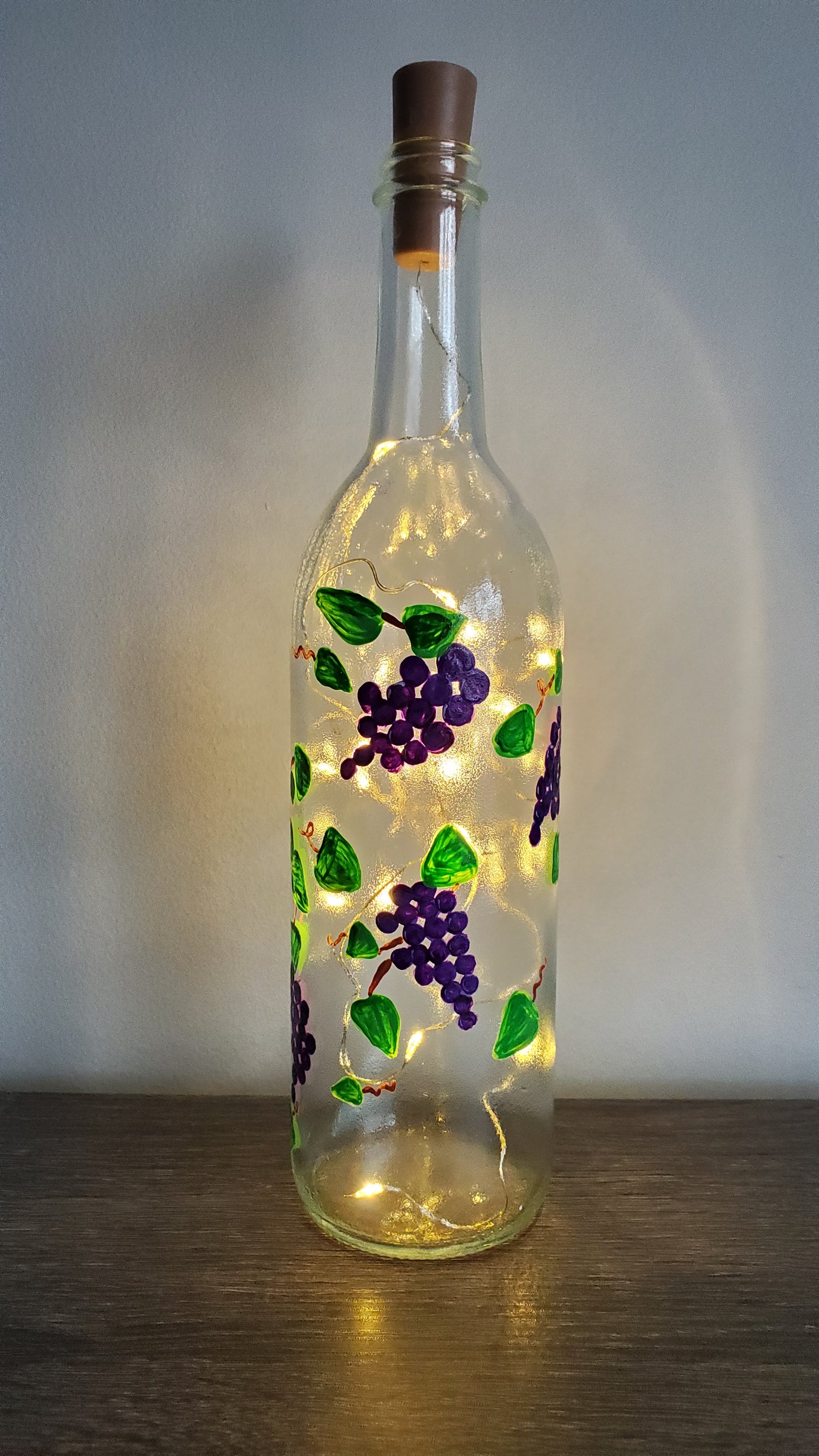 Grape (Purple) Lighted Wine Bottle