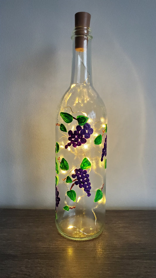 Grape (Purple) Lighted Wine Bottle