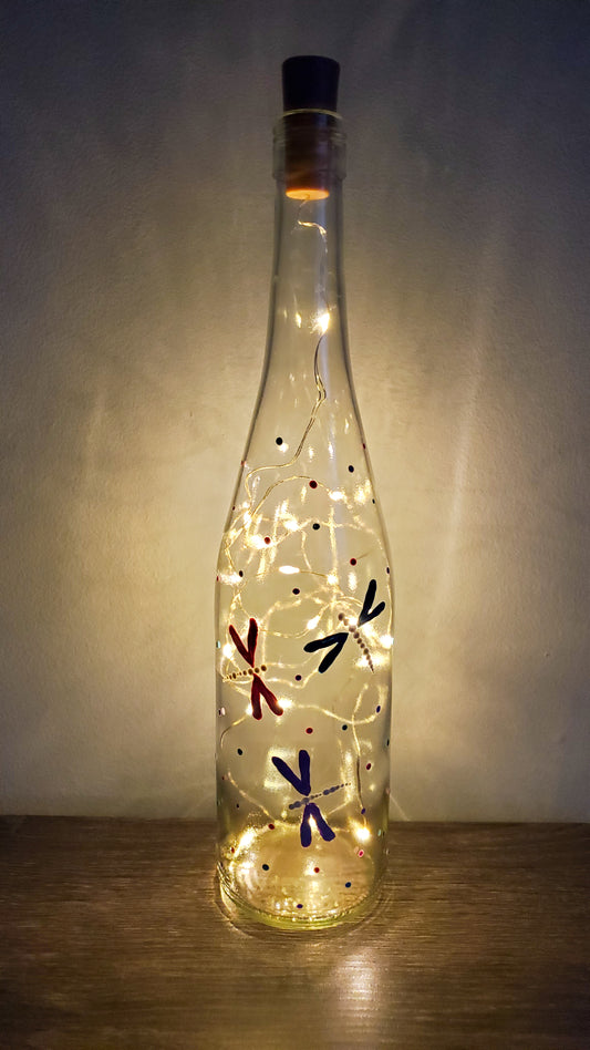 Firefly Lighted Wine Bottle